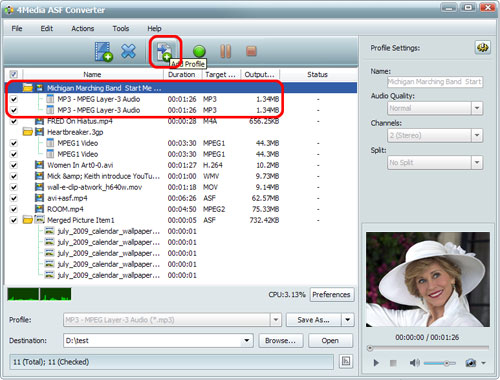 How to convert ASF to MP3