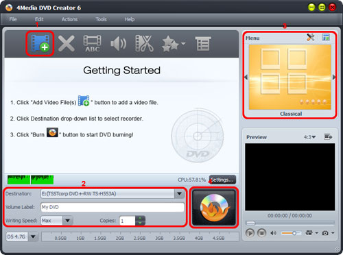 Imidlertid musikalsk podning How to burn and convert MP4 to DVD