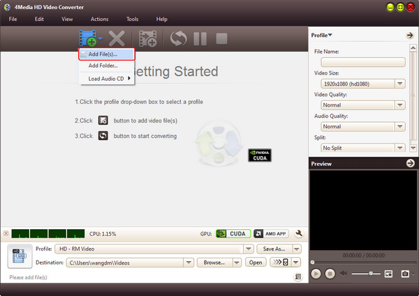 How to convert M2TS to WM, M2TS to WMV HD Converter